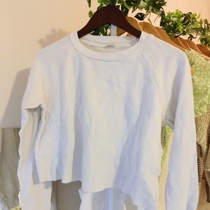 White Long Sleeve Brandy Top